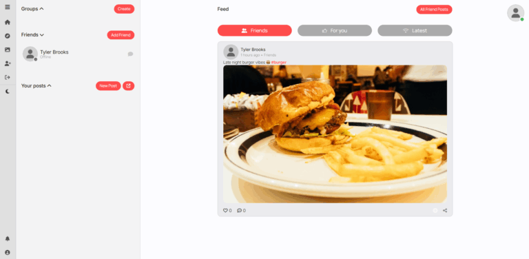 chattz european social platform group chat interface